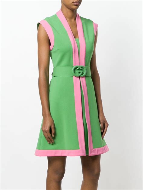 gucci pink and green jersey dress|cute gucci dress.